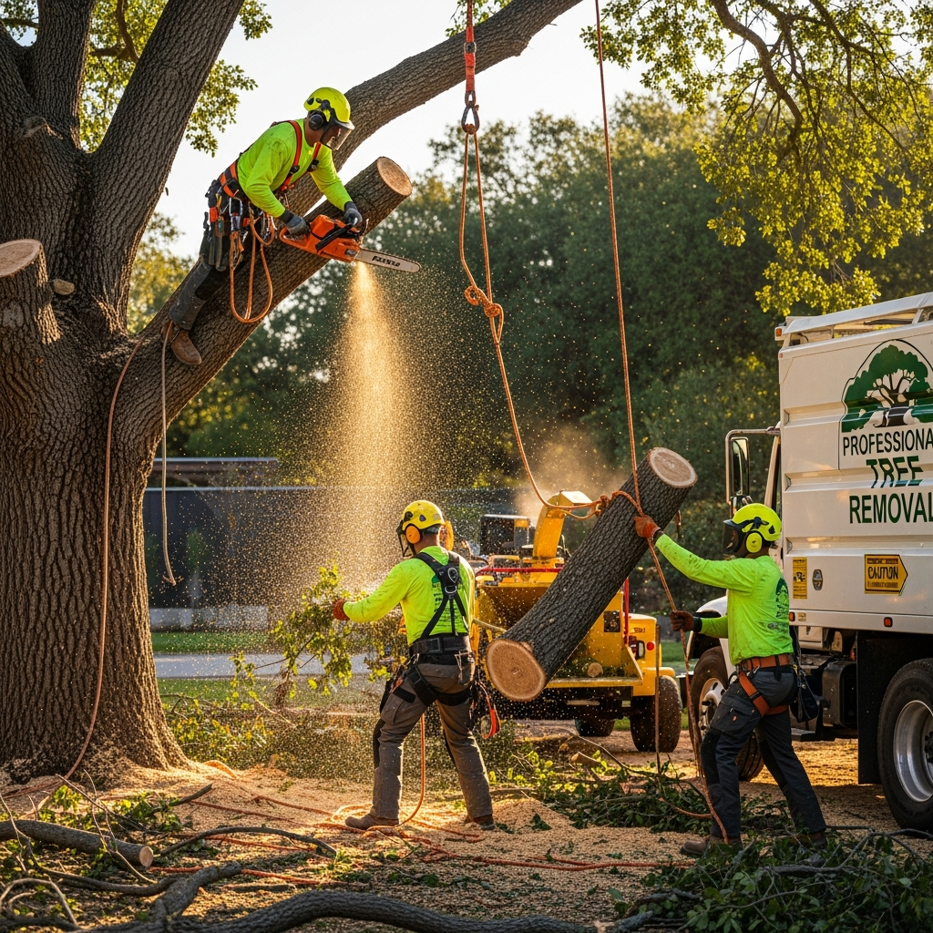 Tree service team